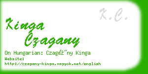 kinga czagany business card